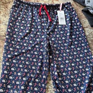 Vineyard Vines Kids Pajama Bottoms - Navy with Red and White